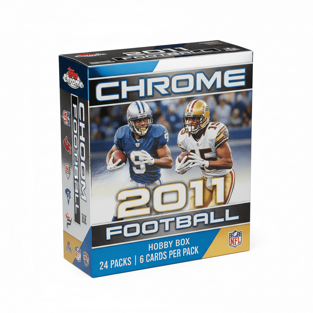 2011 Topps Chrome Football Hobby Box - CardVault Store