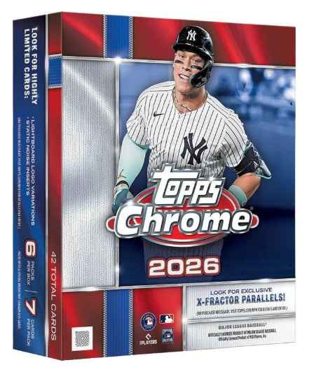 2026 Topps Chrome Baseball Mega Box (PRE-ORDER) - CardVault Store