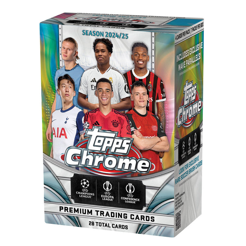 2024/25 Topps Chrome UEFA Club Competitions Soccer Blaster Box