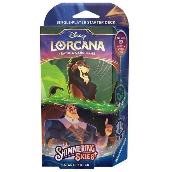 Disney Lorcana: Shimmering Skies Starter Deck (Emerald and Steel) - CardVault Store