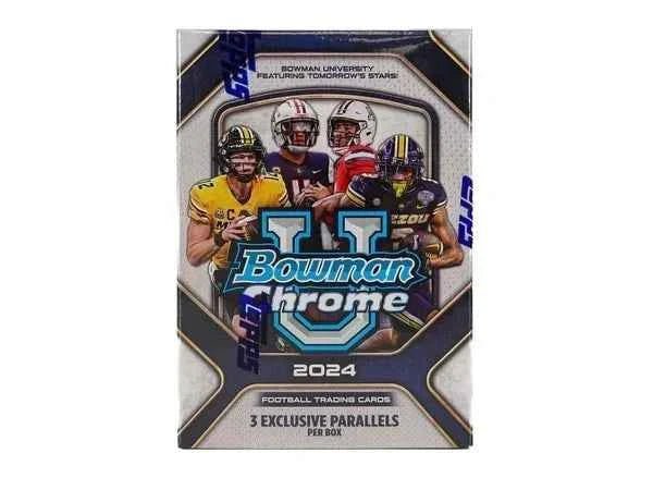 2024 Bowman Chrome University Football Blaster Box - CardVault Store
