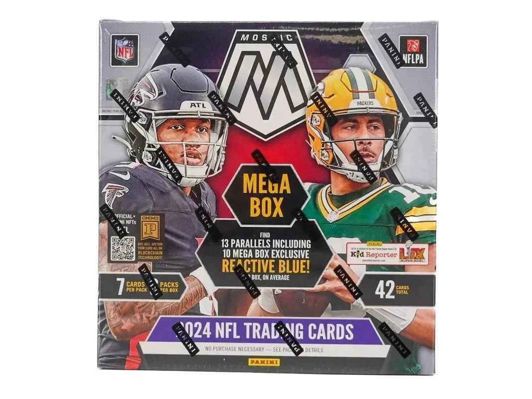 2024 Panini Mosaic Football Mega Box (Reactive Blue) - CardVault Store
