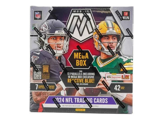 2024 Panini Mosaic Football Mega Box (Reactive Blue) - CardVault Store