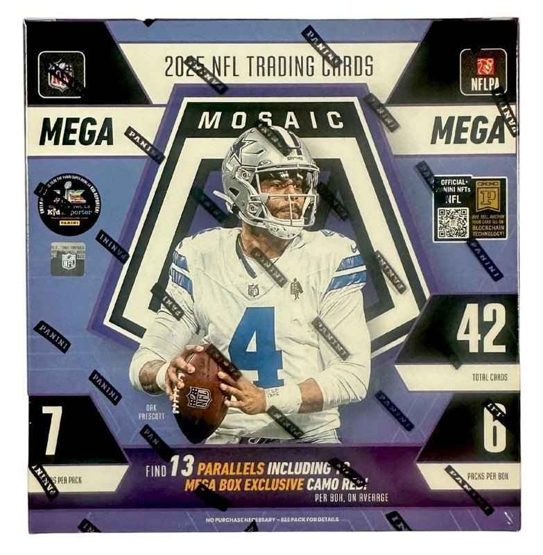 2025 Panini Mosaic Football Mega Box (Reactive Purple Parallels) - CardVault Store
