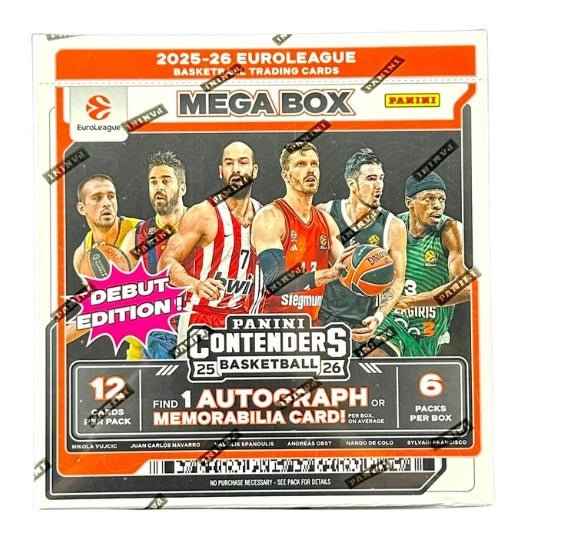 2025/26 Panini Contenders EuroLeague Basketball Mega Hobby Box - CardVault Store