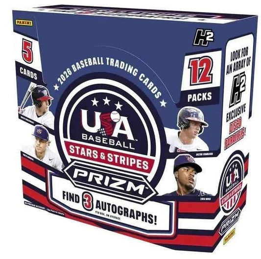 2026 Panini USA Stars and Stripes Prizm Baseball H2 Box - CardVault Store