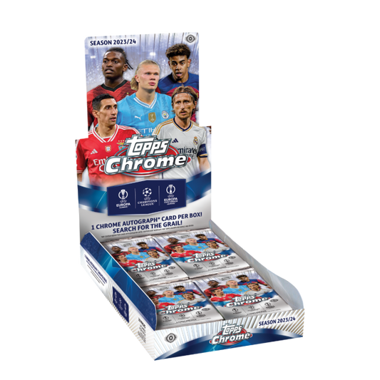 2023/24 Topps Chrome UEFA Club Competitions Soccer Hobby Box
