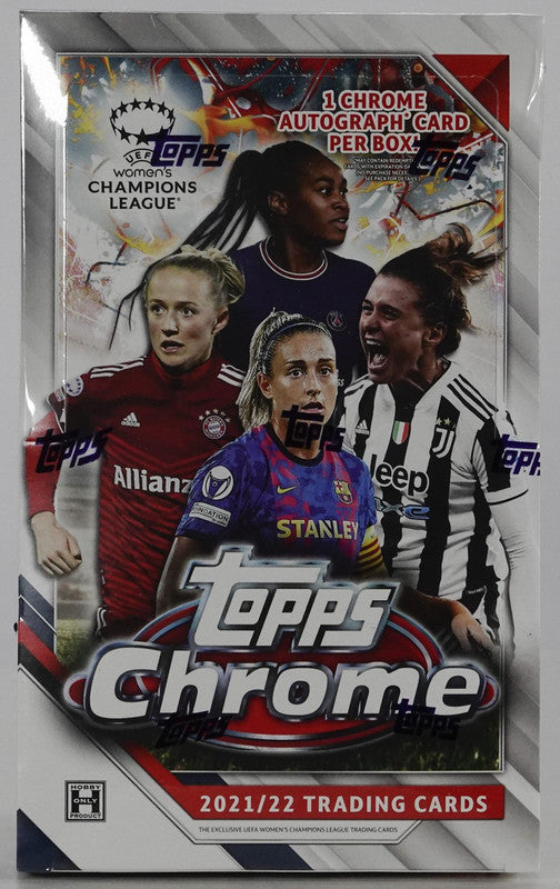 2021/22 Topps Chrome UEFA Women's Champions League Soccer Hobby Box