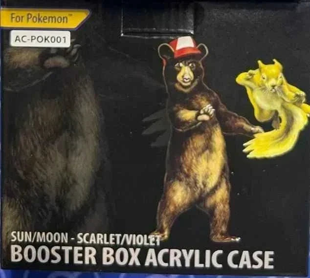 Bearish Acrylic Case Pokemon Booster Box