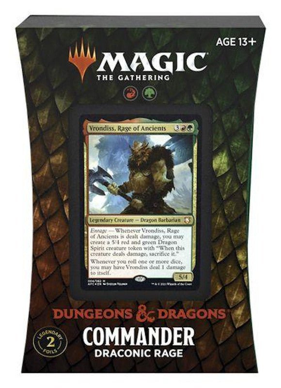 Magic the Gathering Adventures in the Forgotten Realms Draconic Rage Commander Deck - CardVault Store