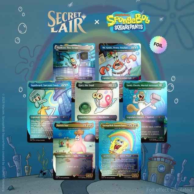 Magic the Gathering: Secret Lair x SpongeBob Square Pants - Legends of Bikini Bottom (Foil)
