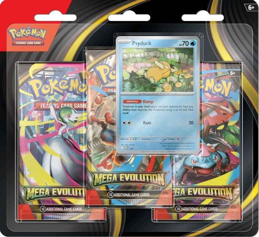 Pokemon TCG: Mega Evolution - 3-Pack Blister (Psyduck)