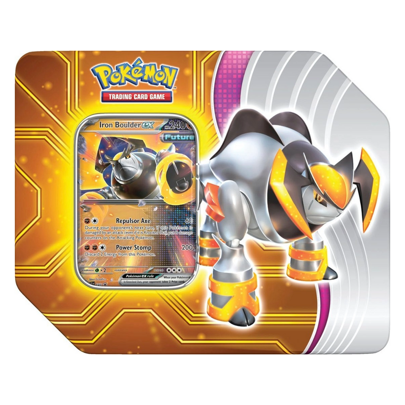 Pokemon TCG: Paradox Destinies Iron Boulder EX Tin - CardVault Store
