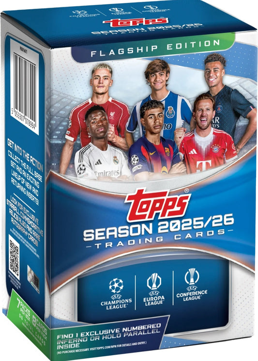 2025-2026 Topps UEFA Club Competitions Soccer Blaster Box
